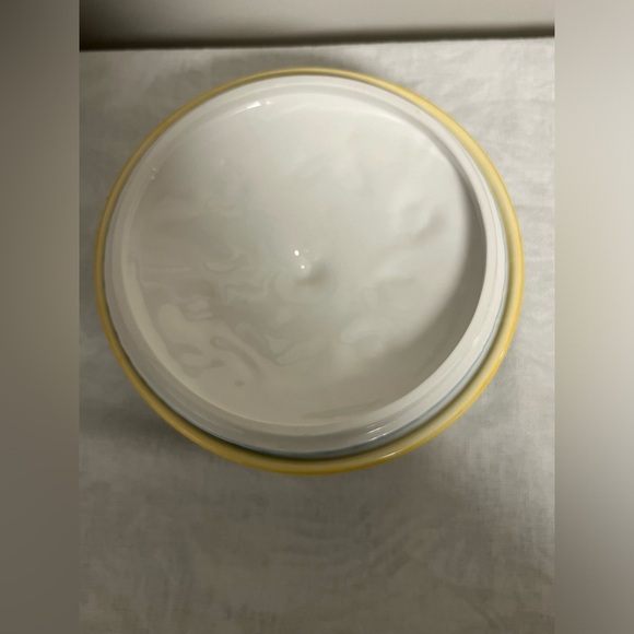 90s Casa Bella for GANZ Daisy Candy Dish, Blue Ceramic Lidded Bowl Set - Picture 2 of 10